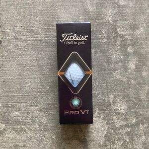 NEW 3 pack Titleist Pro V1 Golf Ball Box - Black and White